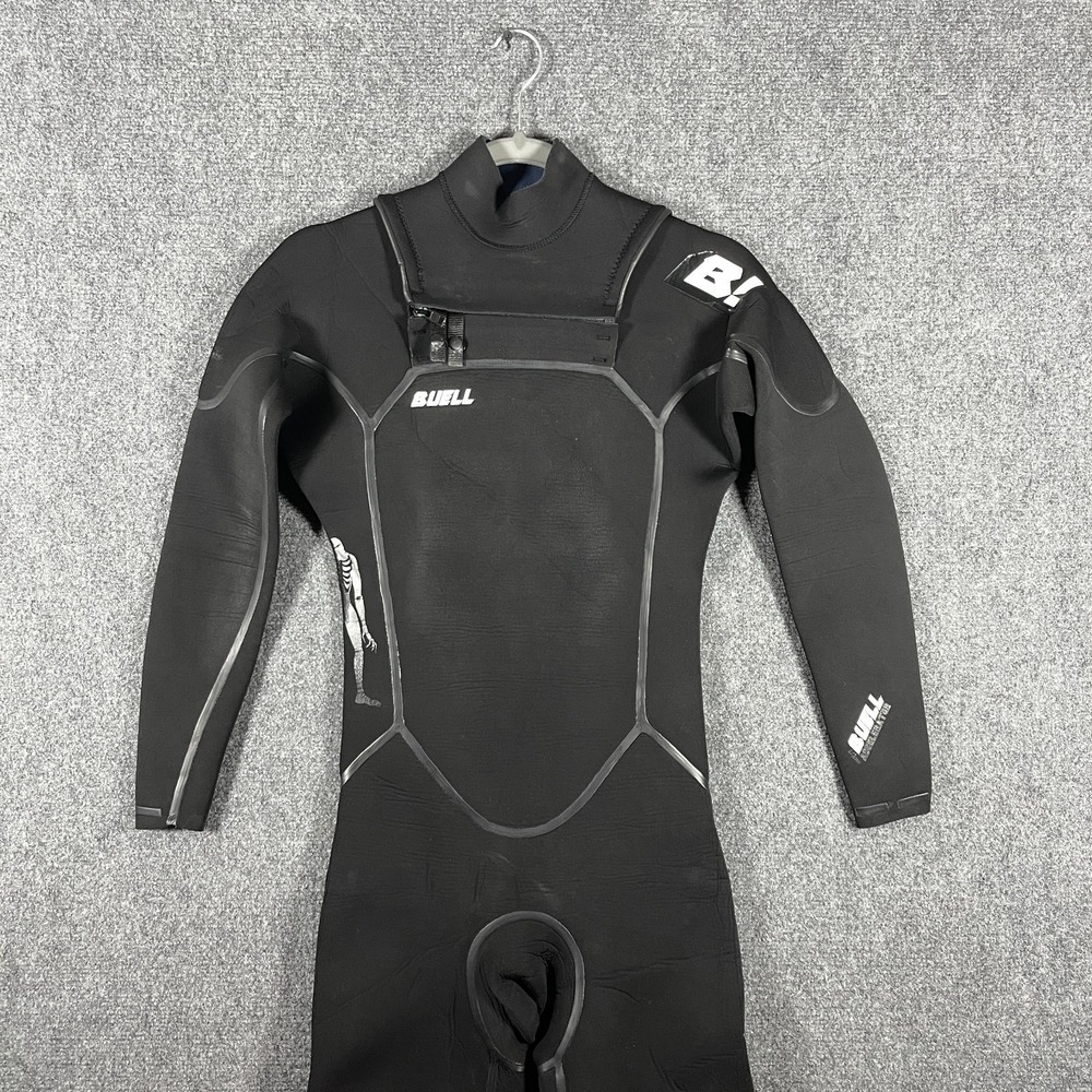 Buell RB1 Accelerator 4/3 mm Full Body Chest Zip Wetsuit Black Mens Size XS